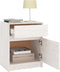 vidaXL - Nachtkastjes - 2 - st - 40x31x50 - cm - massief - grenenhout - wit