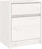 vidaXL - Nachtkastjes - 2 - st - 40x31x50 - cm - massief - grenenhout - wit