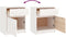 vidaXL - Nachtkastjes - 2 - st - 40x31x50 - cm - massief - grenenhout - wit