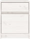 vidaXL - Nachtkastjes - 2 - st - 40x31x50 - cm - massief - grenenhout - wit