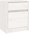 vidaXL - Nachtkastjes - 2 - st - 40x31x50 - cm - massief - grenenhout - wit