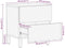 vidaXL - Nachtkastjes - 2 - st - 40x33,5x46 - cm - massief - ruw - mangohout - zwart