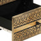 vidaXL - Nachtkastjes - 2 - st - 40x33,5x46 - cm - massief - ruw - mangohout - zwart