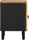 vidaXL - Nachtkastjes - 2 - st - 40x33,5x46 - cm - massief - ruw - mangohout - zwart
