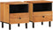 vidaXL - Nachtkastjes - 2 - st - 40x33x46 - cm - massief - acaciahout