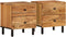 vidaXL - Nachtkastjes - 2 - st - 40x33x46 - cm - massief - acaciahout