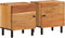 vidaXL - Nachtkastjes - 2 - st - 40x33x46 - cm - massief - acaciahout