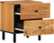vidaXL - Nachtkastjes - 2 - st - 40x33x46 - cm - massief - acaciahout