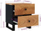 vidaXL - Nachtkastjes - 2 - st - 40x33x46 - cm - massief - acaciahout
