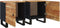 vidaXL - Nachtkastjes - 2 - st - 40x33x46 - cm - massief - acaciahout