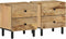 vidaXL - Nachtkastjes - 2 - st - 40x33x46 - cm - massief - mangohout