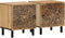vidaXL - Nachtkastjes - 2 - st - 40x33x46 - cm - massief - mangohout