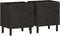 vidaXL - Nachtkastjes - 2 - st - 40x33x46 - cm - massief - mangohout - zwart