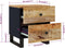 vidaXL - Nachtkastjes - 2 - st - 40x33x46 - cm - massief - mangohout
