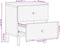 vidaXL - Nachtkastjes - 2 - st - 40x33x46 - cm - massief - mangohout - zwart