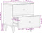 vidaXL - Nachtkastjes - 2 - st - 40x33x46 - cm - massief - mangohout