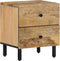 vidaXL - Nachtkastjes - 2 - st - 40x33x46 - cm - massief - mangohout