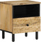 vidaXL - Nachtkastjes - 2 - st - 40x33x46 - cm - massief - mangohout