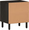 vidaXL - Nachtkastjes - 2 - st - 40x33x46 - cm - massief - mangohout - zwart
