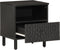 vidaXL - Nachtkastjes - 2 - st - 40x33x46 - cm - massief - mangohout - zwart