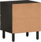 vidaXL - Nachtkastjes - 2 - st - 40x33x46 - cm - massief - mangohout - zwart