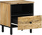 vidaXL - Nachtkastjes - 2 - st - 40x33x46 - cm - massief - mangohout