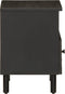 vidaXL - Nachtkastjes - 2 - st - 40x33x46 - cm - massief - mangohout - zwart