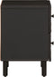 vidaXL - Nachtkastjes - 2 - st - 40x33x46 - cm - massief - mangohout - zwart