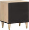 vidaXL - Nachtkastjes - 2 - st - 40x33x46 - cm - massief - mangohout