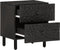 vidaXL - Nachtkastjes - 2 - st - 40x33x46 - cm - massief - mangohout - zwart