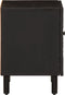 vidaXL - Nachtkastjes - 2 - st - 40x33x46 - cm - massief - mangohout - zwart