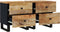 vidaXL - Nachtkastjes - 2 - st - 40x33x46 - cm - massief - mangohout