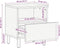 vidaXL - Nachtkastjes - 2 - st - 40x33x46 - cm - massief - ruw - mangohout - zwart