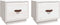 vidaXL - Nachtkastjes - 2 - st - 40x34x35 - cm - massief - grenenhout - wit