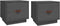 vidaXL - Nachtkastjes - 2 - st - 40x34x35 - cm - massief - grenenhout - grijs