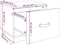 vidaXL - Nachtkastjes - 2 - st - 40x34x35 - cm - massief - grenenhout - wit