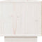 vidaXL - Nachtkastjes - 2 - st - 40x34x35 - cm - massief - grenenhout - wit