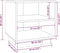 vidaXL - Nachtkastjes - 2 - st - 40x34x40 - cm - massief - grenenhout - zwart