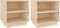 vidaXL - Nachtkastjes - 2 - st - 40x34x40 - cm - massief - grenenhout