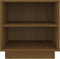 vidaXL - Nachtkastjes - 2 - st - 40x34x40 - cm - massief - grenenhout - honingbruin