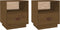 vidaXL - Nachtkastjes - 2 - st - 40x34x45 - cm - massief - grenenhout - honingbruin