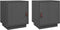 vidaXL - Nachtkastjes - 2 - st - 40x34x45 - cm - massief - grenenhout - grijs