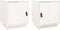 vidaXL - Nachtkastjes - 2 - st - 40x34x45 - cm - massief - grenenhout - wit