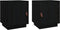 vidaXL - Nachtkastjes - 2 - st - 40x34x45 - cm - massief - grenenhout - zwart