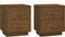 vidaXL - Nachtkastjes - 2 - st - 40x34x45 - cm - massief - grenenhout - honingbruin