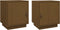 vidaXL - Nachtkastjes - 2 - st - 40x34x45 - cm - massief - grenenhout - honingbruin