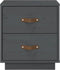 vidaXL - Nachtkastjes - 2 - st - 40x34x45 - cm - massief - grenenhout - wit