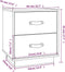 vidaXL - Nachtkastjes - 2 - st - 40x34x45 - cm - massief - grenenhout - grijs