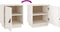vidaXL - Nachtkastjes - 2 - st - 40x34x45 - cm - massief - grenenhout - wit