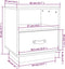 vidaXL - Nachtkastjes - 2 - st - 40x34x45 - cm - massief - grenenhout - wit